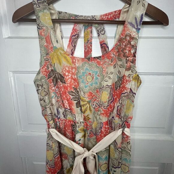 Monteau Light, Flowy Sleeveless Dress w/ Caged Back - Picture 6 of 9